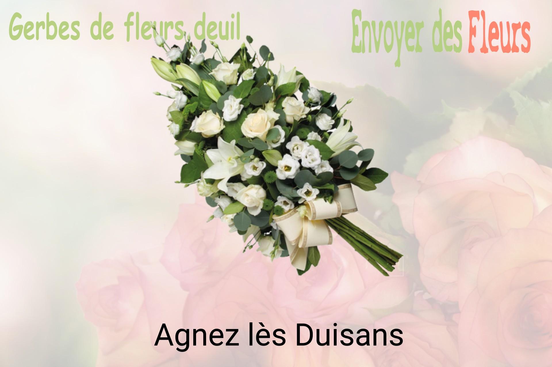 Gerbe de fleurs de deuil livrée à Agnez-lès-Duisans